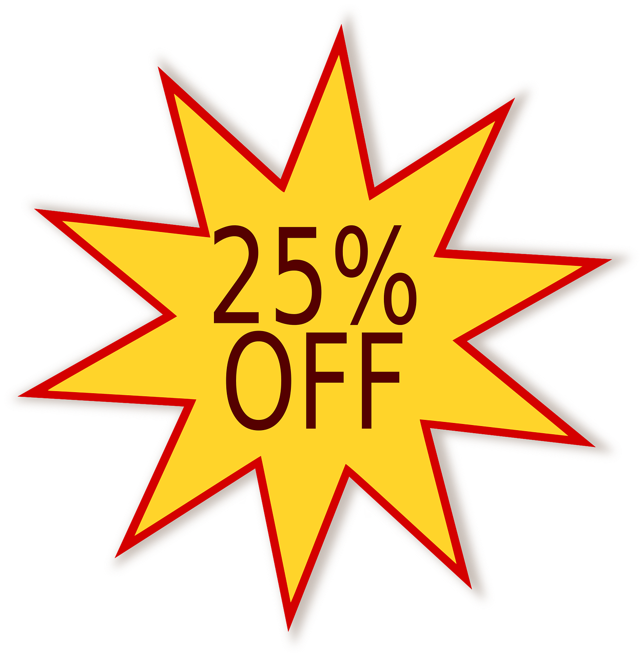 Black Friday 25% discount 25% off