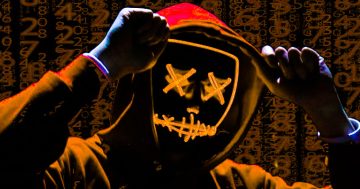 Image of a cyber hacker